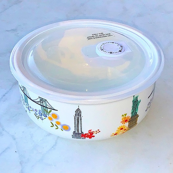 GRACE’S TEAWARE NEW YORK CONTAINER BOWL NEW 26 OZ CITY SCENE 6 IN PORCELAIN - Picture 4 of 7